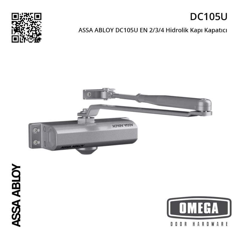 ASSA ABLOY DC105U EN 2/3/4 Hidrolik Kapı Kapatıcı