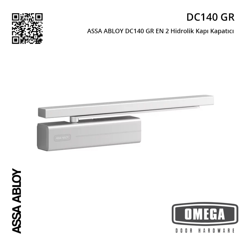 ASSA ABLOY DC140 GR EN 2 Hidrolik Kapı Kapatıcı