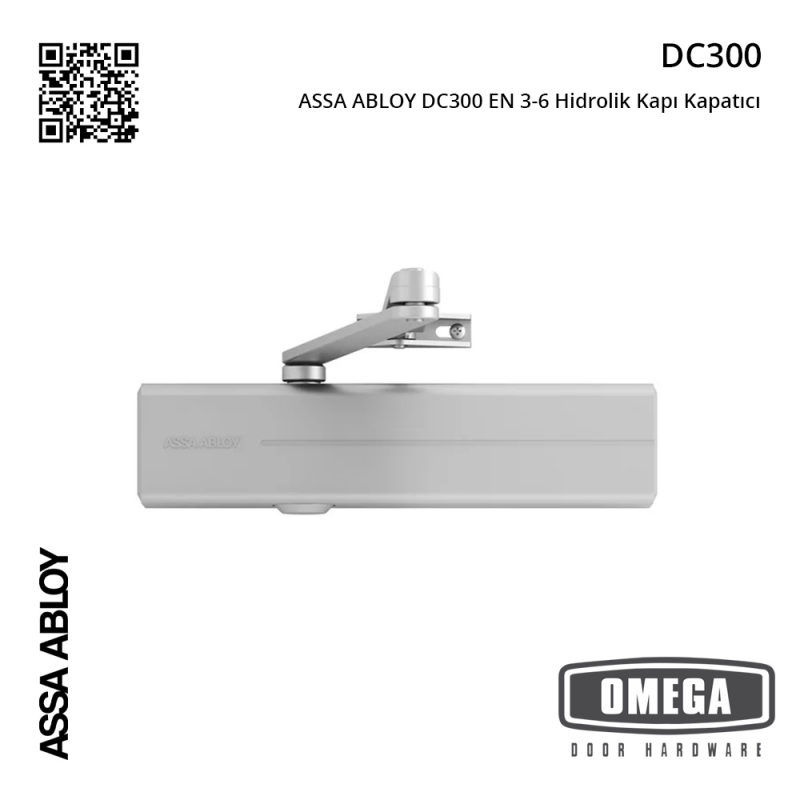 ASSA ABLOY DC300 EN 3-6 Hidrolik Kapı Kapatıcı