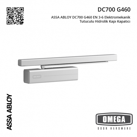 ASSA ABLOY DC700 G460 EN 3-6 Elektromekanik Tutuculu Hidrolik Kapı Kapatıcı