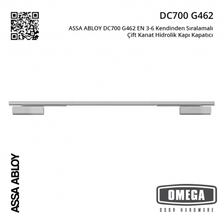 ASSA ABLOY DC700 G462 EN 3-6 Kendinden Sıralamalı Çift Kanat Hidrolik Kapı Kapatıcı