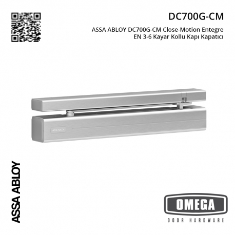 ASSA ABLOY DC700G-CM Close-Motion Entegre EN 3-6 Kayar Kollu Kapı Kapatıcı