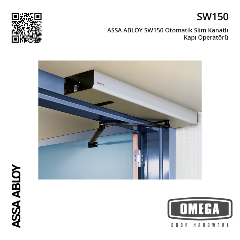 ASSA ABLOY SW150 Otomatik Slim Kanatlı Kapı Operatörü