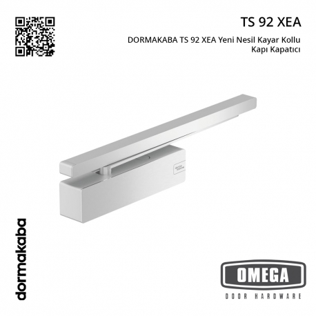 DORMAKABA TS 92 XEA Yeni Nesil Kayar Kollu Kapı Kapatıcı