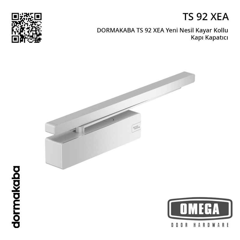 DORMAKABA TS 92 XEA Yeni Nesil Kayar Kollu Kapı Kapatıcı