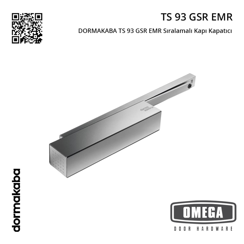 DORMAKABA TS 93 GSR EMR Sıralamalı Kapı Kapatıcı
