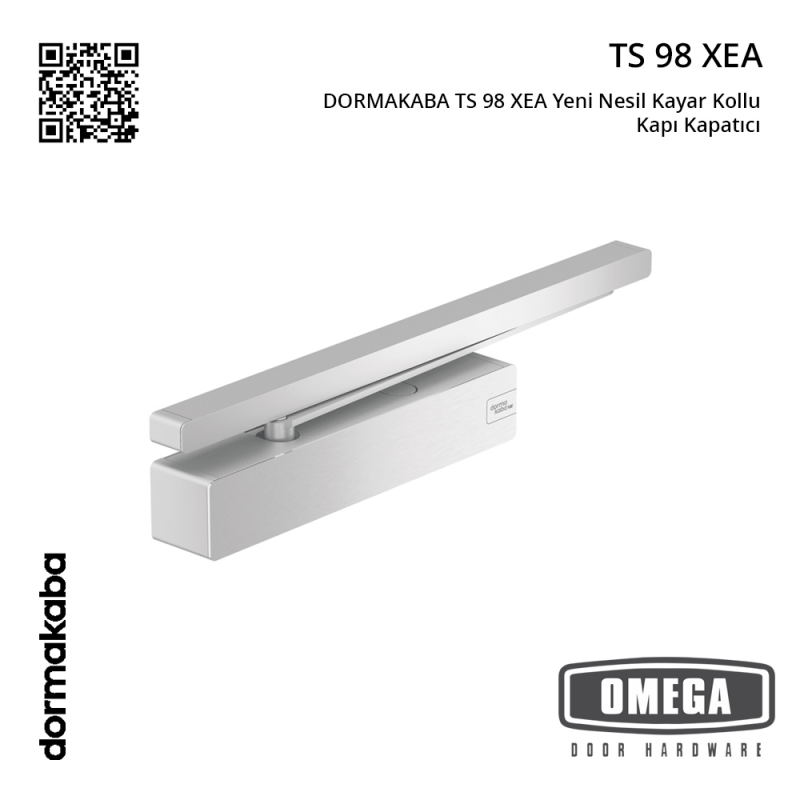 DORMAKABA TS 98 XEA Yeni Nesil Kayar Kollu Kapı Kapatıcı