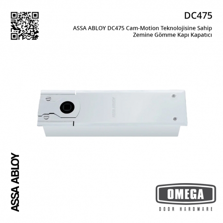 ASSA ABLOY DC475 Cam-Motion Teknolojisine Sahip Zemine Gömme Kapı Kapatıcı / Hidroliği