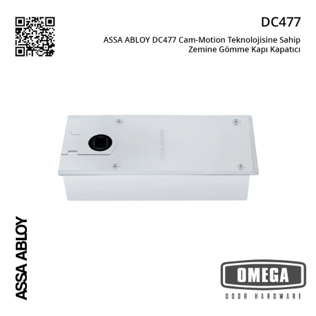 ASSA ABLOY DC477 Cam-Motion Teknolojisine Sahip Zemine Gömme Kapı Kapatıcı / Hidroliği