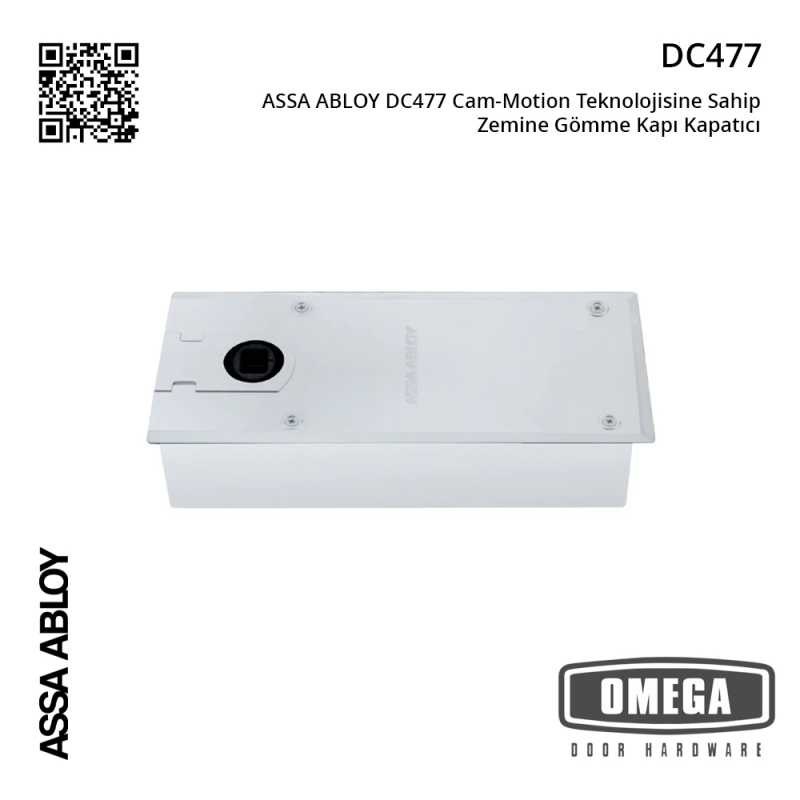 ASSA ABLOY DC477 Cam-Motion Teknolojisine Sahip Zemine Gömme Kapı Kapatıcı / Hidroliği