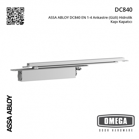 ASSA ABLOY DC840 EN 1-4 Ankastre (Gizli) Hidrolik Kapı Kapatıcı