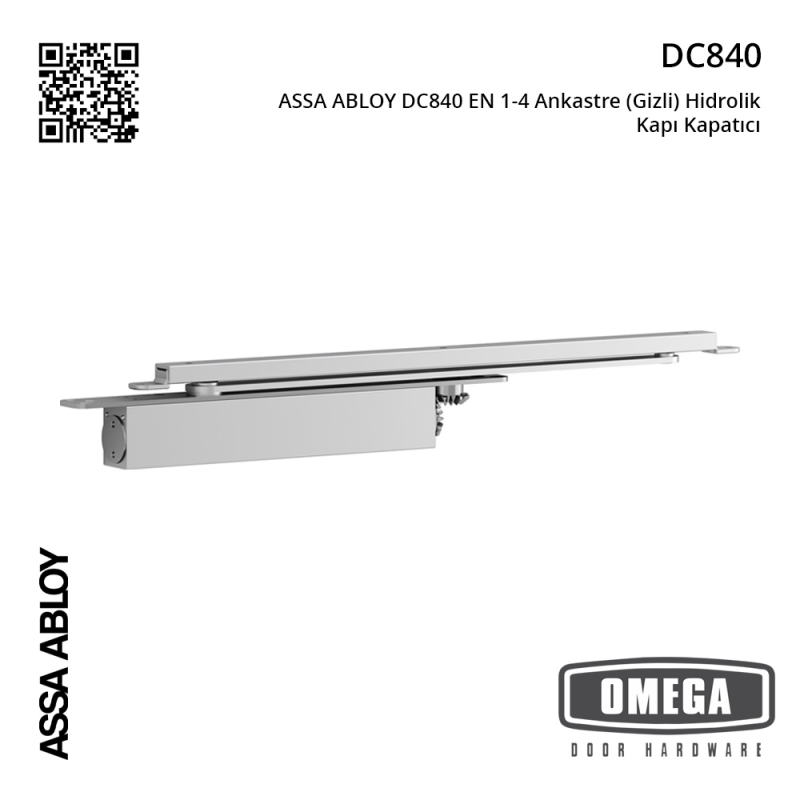 ASSA ABLOY DC840 EN 1-4 Ankastre (Gizli) Hidrolik Kapı Kapatıcı