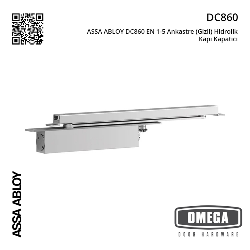 ASSA ABLOY DC860 EN 1-5 Ankastre (Gizli) Hidrolik Kapı Kapatıcı