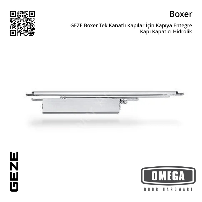 GEZE Boxer Tek Kanatlı Kapılar İçin Kapıya Entegre Kapı Kapatıcı Hidrolik