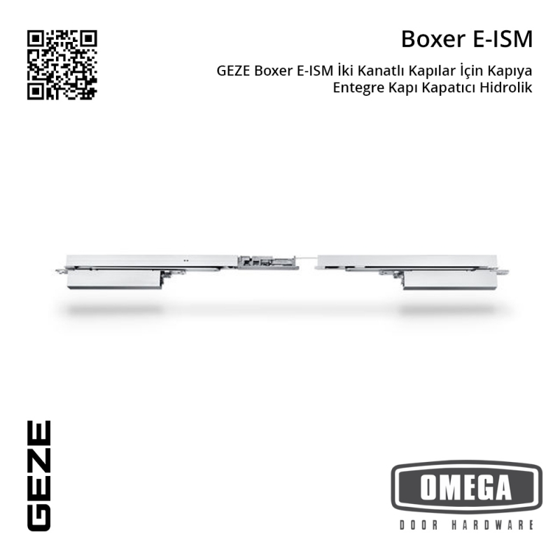GEZE Boxer E-ISM İki Kanatlı Kapılar İçin Kapıya Entegre Kapı Kapatıcı Hidrolik