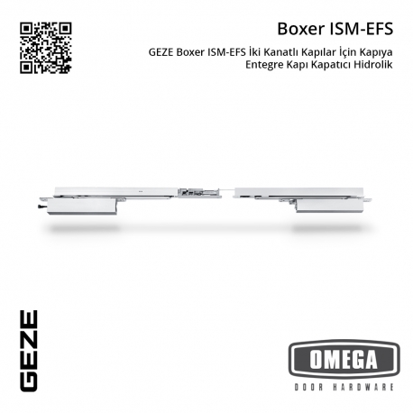 GEZE Boxer ISM-EFS İki Kanatlı Kapılar İçin Kapıya Entegre Kapı Kapatıcı Hidrolik