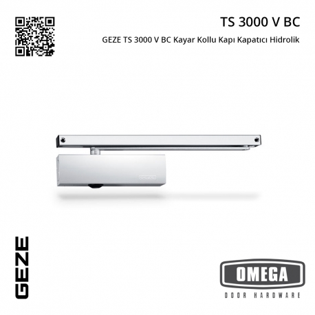 GEZE TS 3000 V BC Kayar Kollu Kapı Kapatıcı Hidrolik