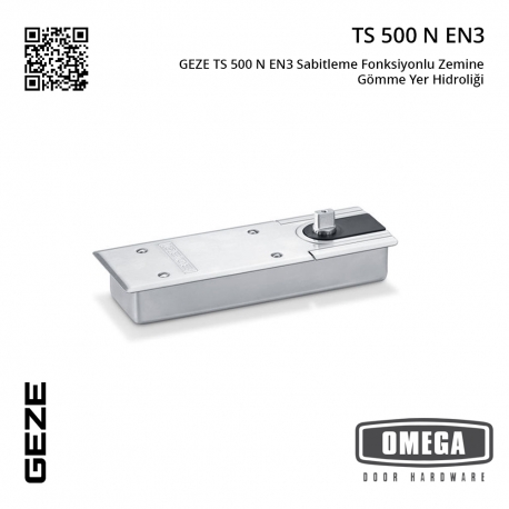 GEZE TS 500 N EN3 Sabitleme Fonksiyonlu Zemine Gömme Yer Hidroliği