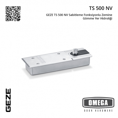 GEZE TS 500 NV Sabitleme Fonksiyonlu Zemine Gömme Yer Hidroliği