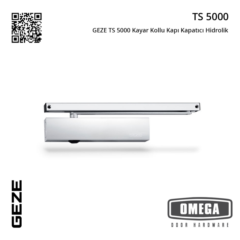 GEZE TS 5000 Kayar Kollu Kapı Kapatıcı Hidrolik