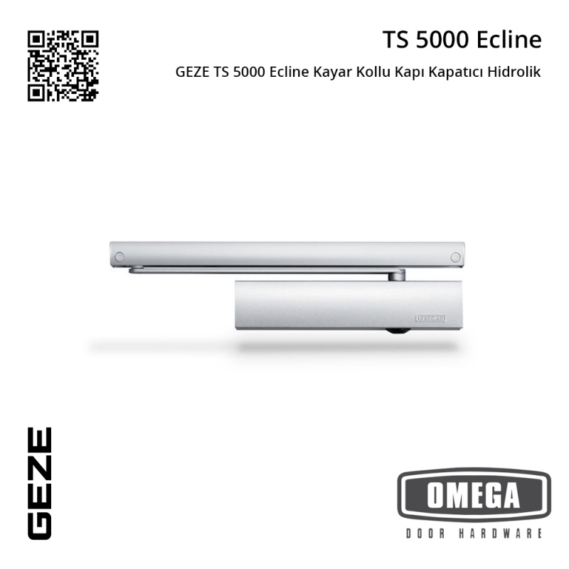 GEZE TS 5000 Ecline Kayar Kollu Kapı Kapatıcı Hidrolik