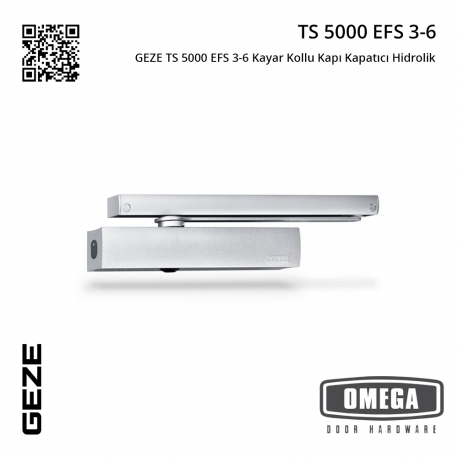 GEZE TS 5000 EFS 3-6 Kayar Kollu Kapı Kapatıcı Hidrolik