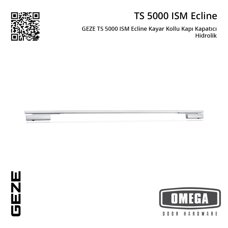 GEZE TS 5000 ISM Ecline Kayar Kollu Kapı Kapatıcı Hidrolik