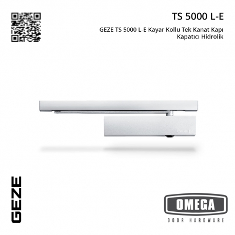 GEZE TS 5000 L-E Kayar Kollu Tek Kanat Kapı Kapatıcı Hidrolik