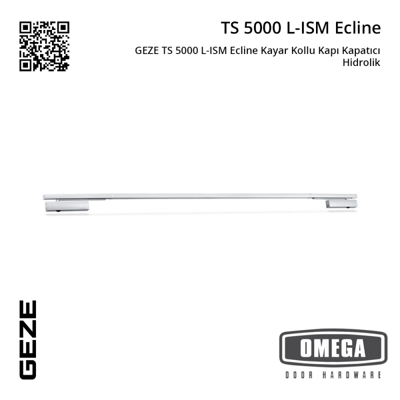 GEZE TS 5000 L-ISM Ecline Kayar Kollu Kapı Kapatıcı Hidrolik