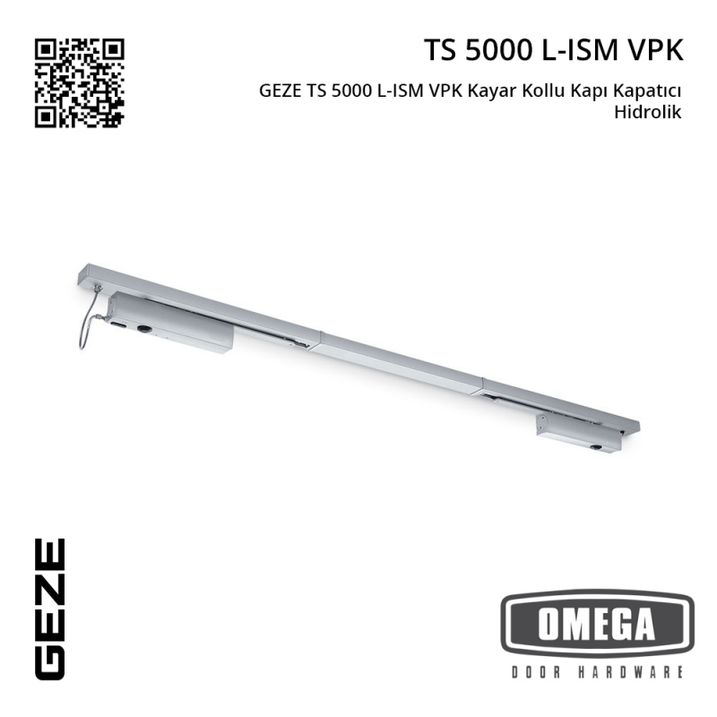 GEZE TS 5000 L-ISM VPK Kayar Kollu Kapı Kapatıcı Hidrolik