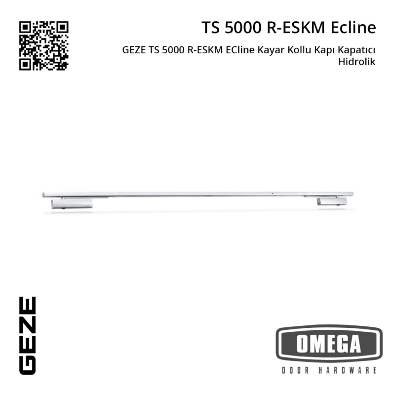 GEZE TS 5000 R-ESKM ECline Kayar Kollu Kapı Kapatıcı Hidrolik