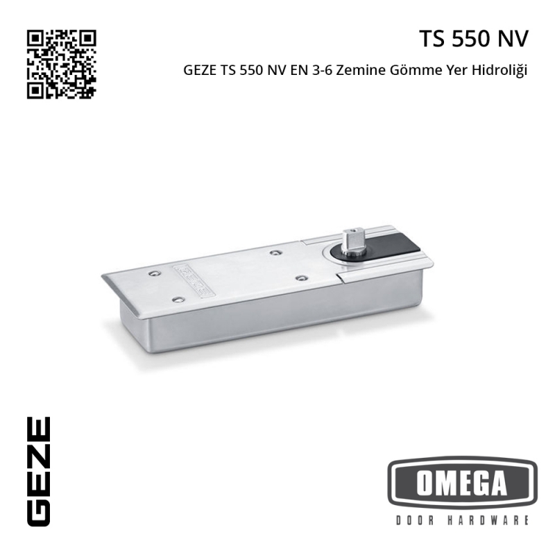 GEZE TS 550 NV EN 3-6 Zemine Gömme Yer Hidroliği