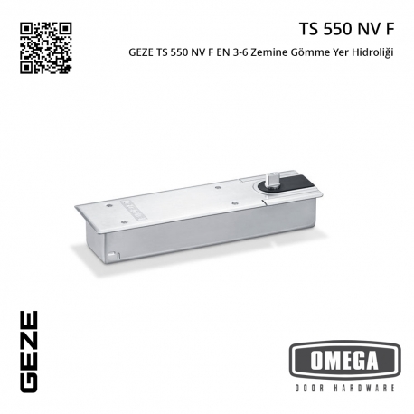 GEZE TS 550 NV F EN 3-6 Zemine Gömme Yer Hidroliği